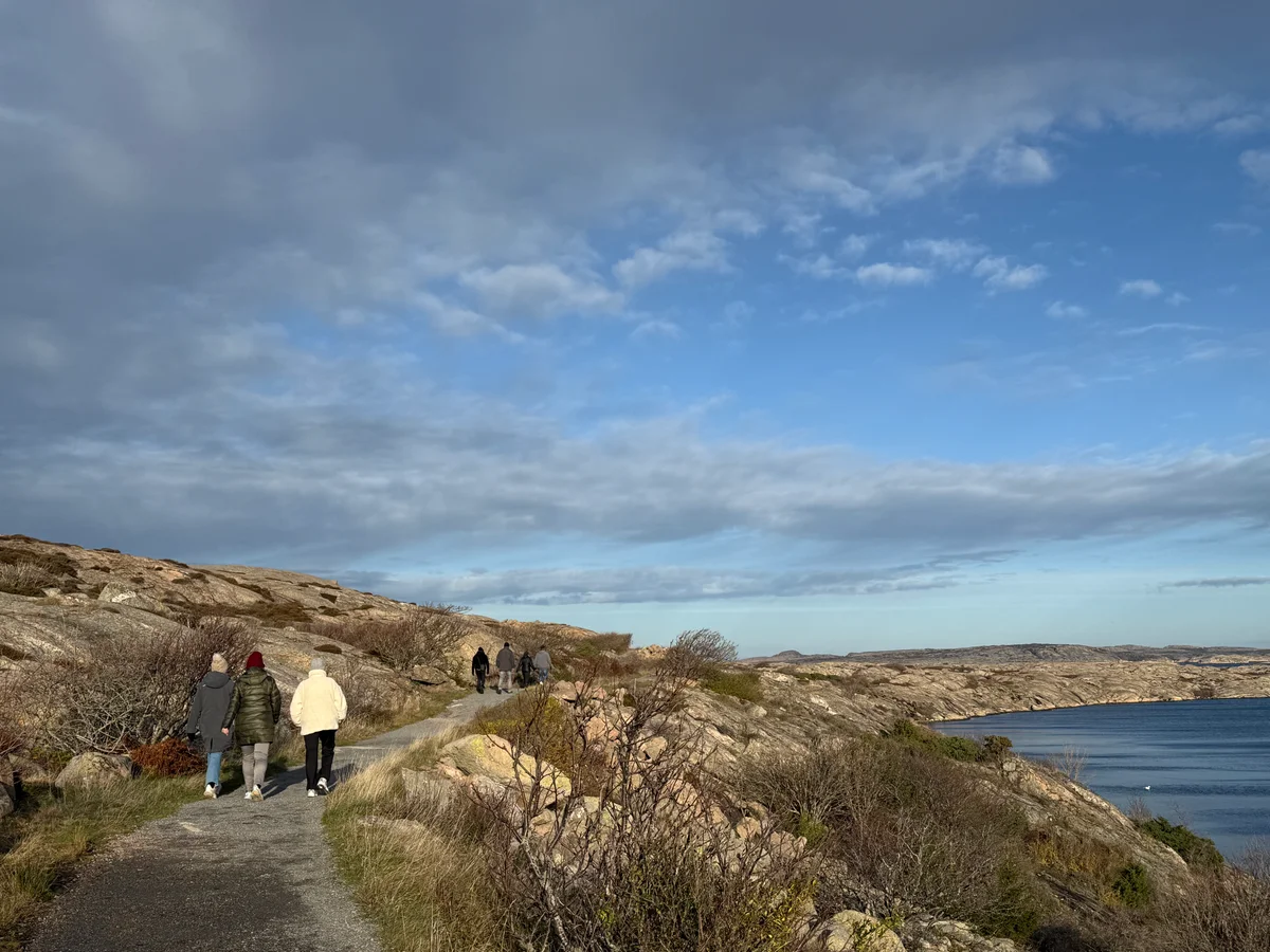 Fin turvei langs vannet