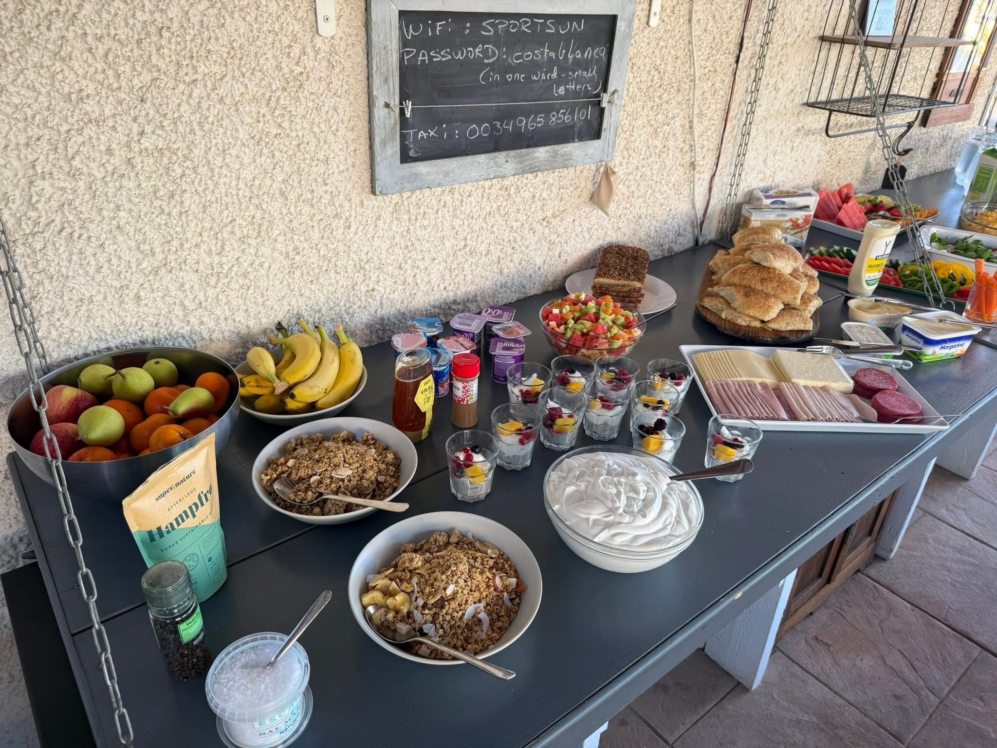 Deilig frokostbord