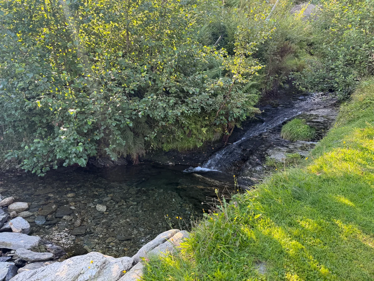 Den lille badekulpen ved grillplassen