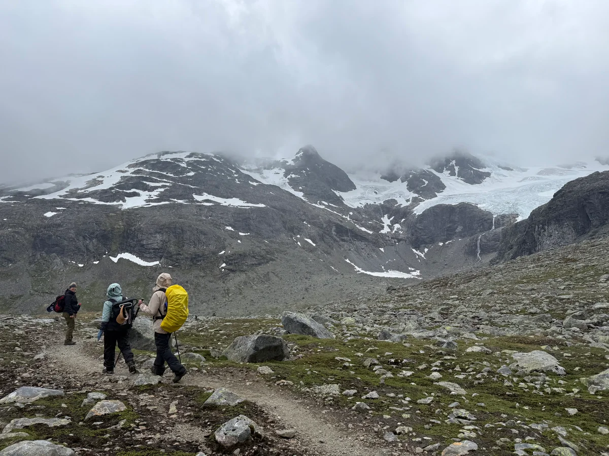 Styggedalsbreen på høyre side
