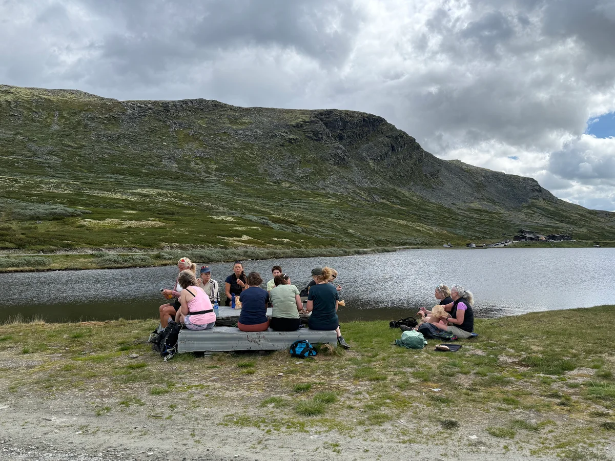 Matpause ved Smukksjøvatnet