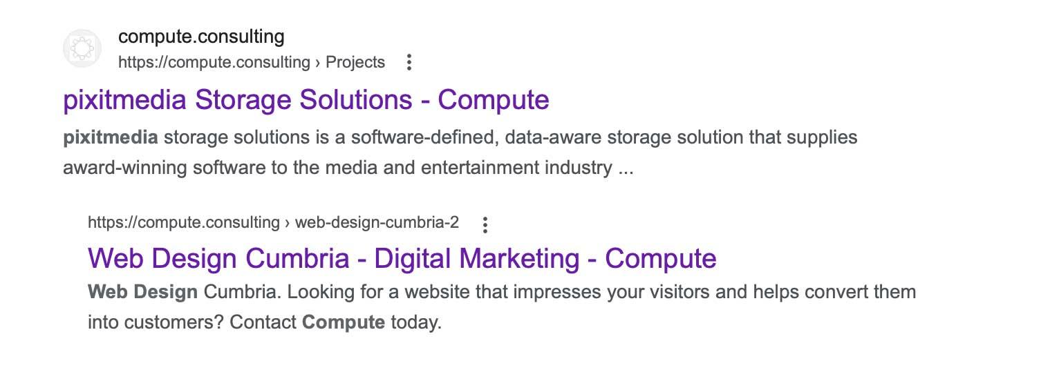 meta descriptions