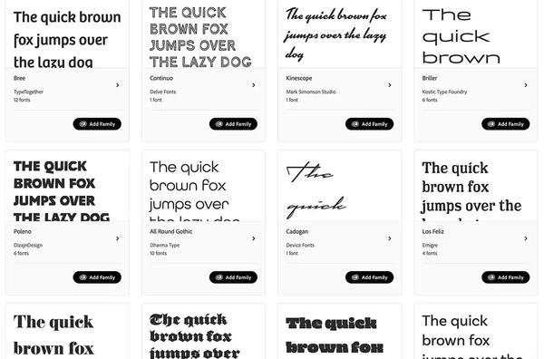 typography adobe fonts