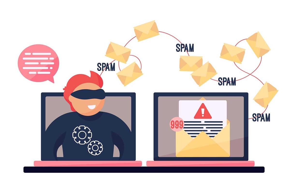 spam email illustration