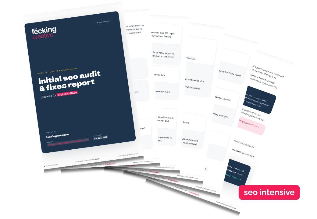 seo intensive report
