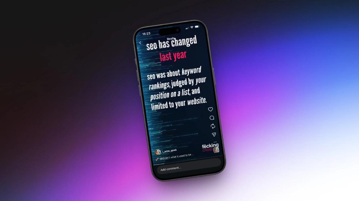 answer engine optimisation - mobile phone image