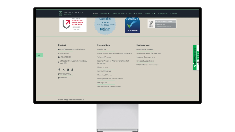 Wragg Mark-Bell Website Footer