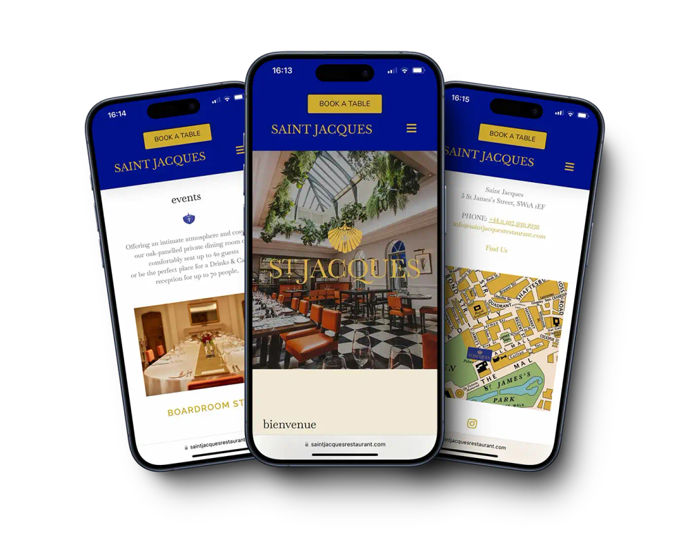 saint jacques London website mobile