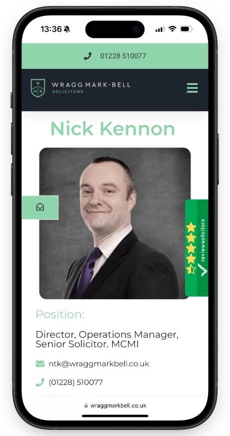 Wragg Mark-Bell Mobile Website Team Member