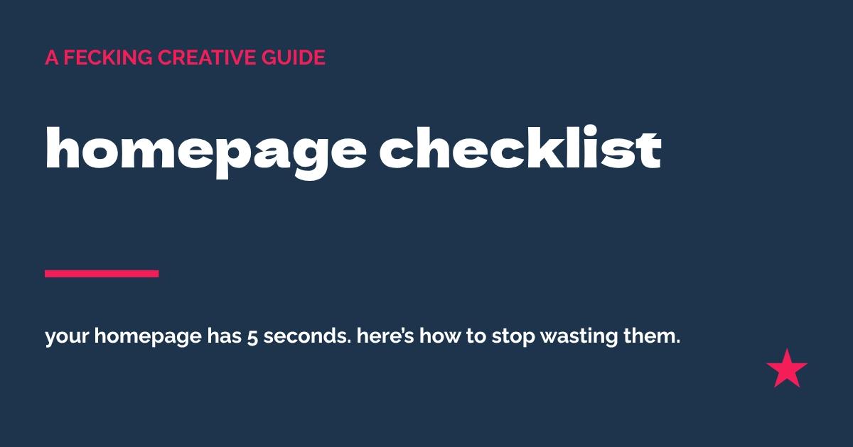 your homepage has 5 seconds. here’s how to stop wasting them.