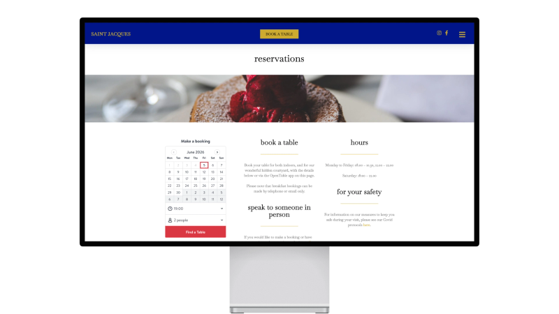 Saint Jacques Restaurant, London - booking