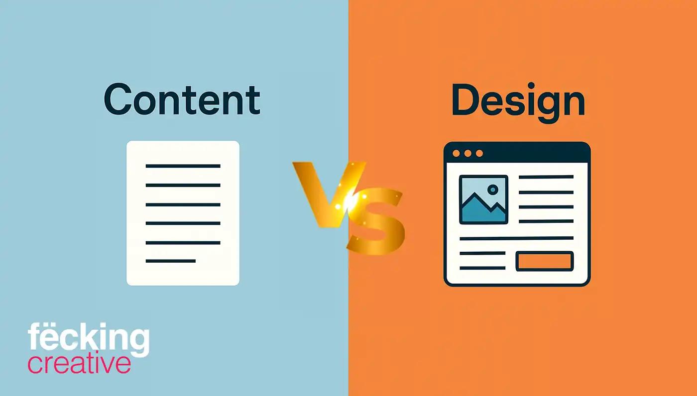 content vs design
