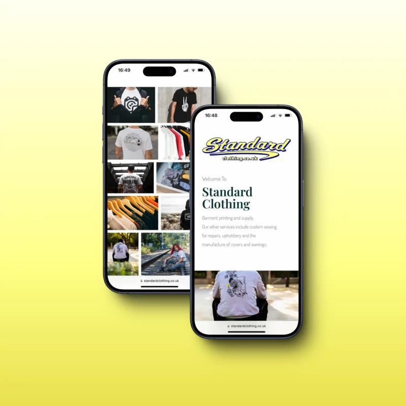 standard clothing website featured image