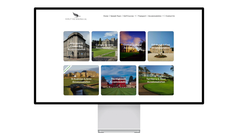 Golf vacations UK Website Accommodation 2