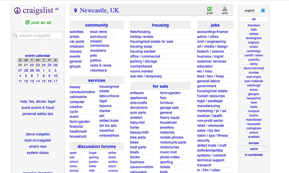 content vs design craigslist
