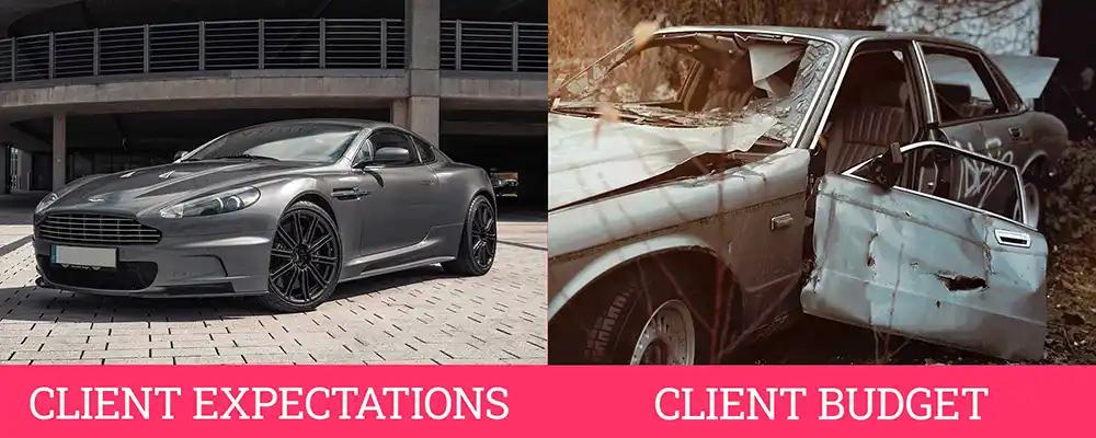 client expectations v client budget