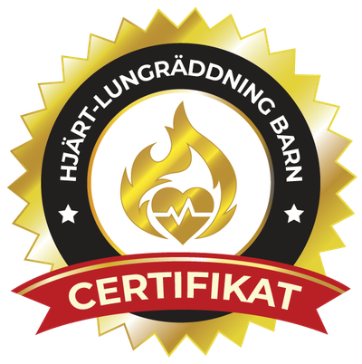Certifikatmärke: Hjärt-lungräddning barn
