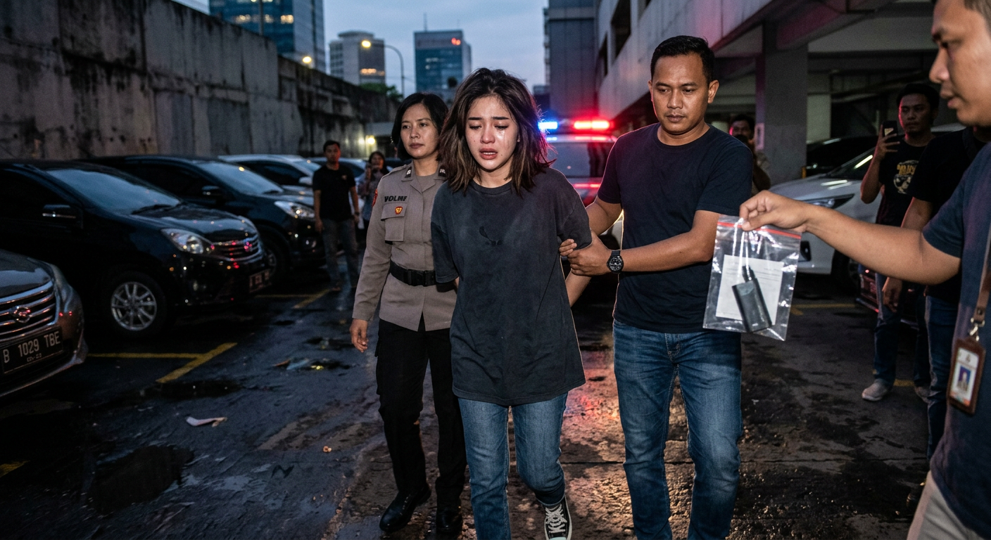 Viral Detik-Detik Selebgram Jule Ditangkap Polisi Terkait Narkoba, Netizen: "Ini Baru Gaya!"