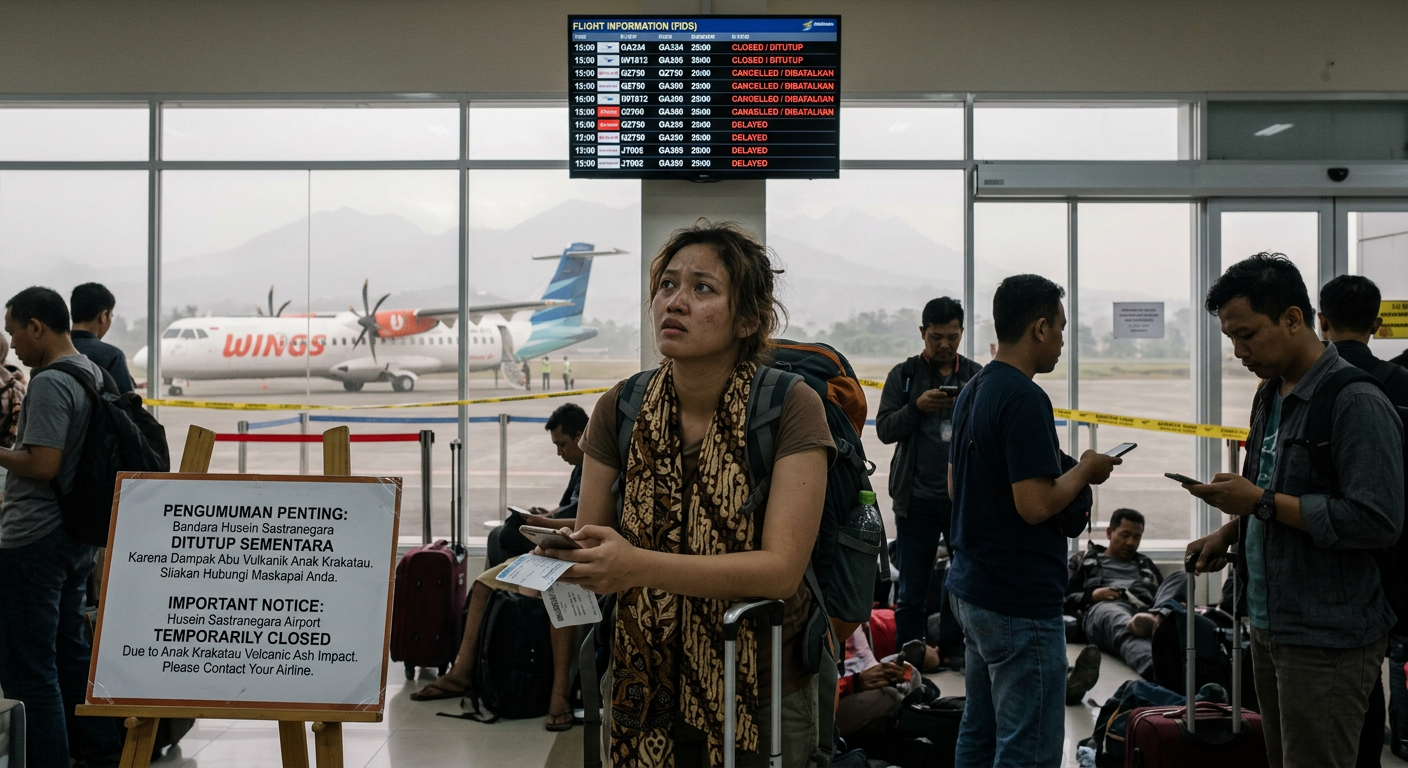 Dampak Penutupan Bandara Husein Sastranegara Akibat Abu Vulkanik Anak Krakatau