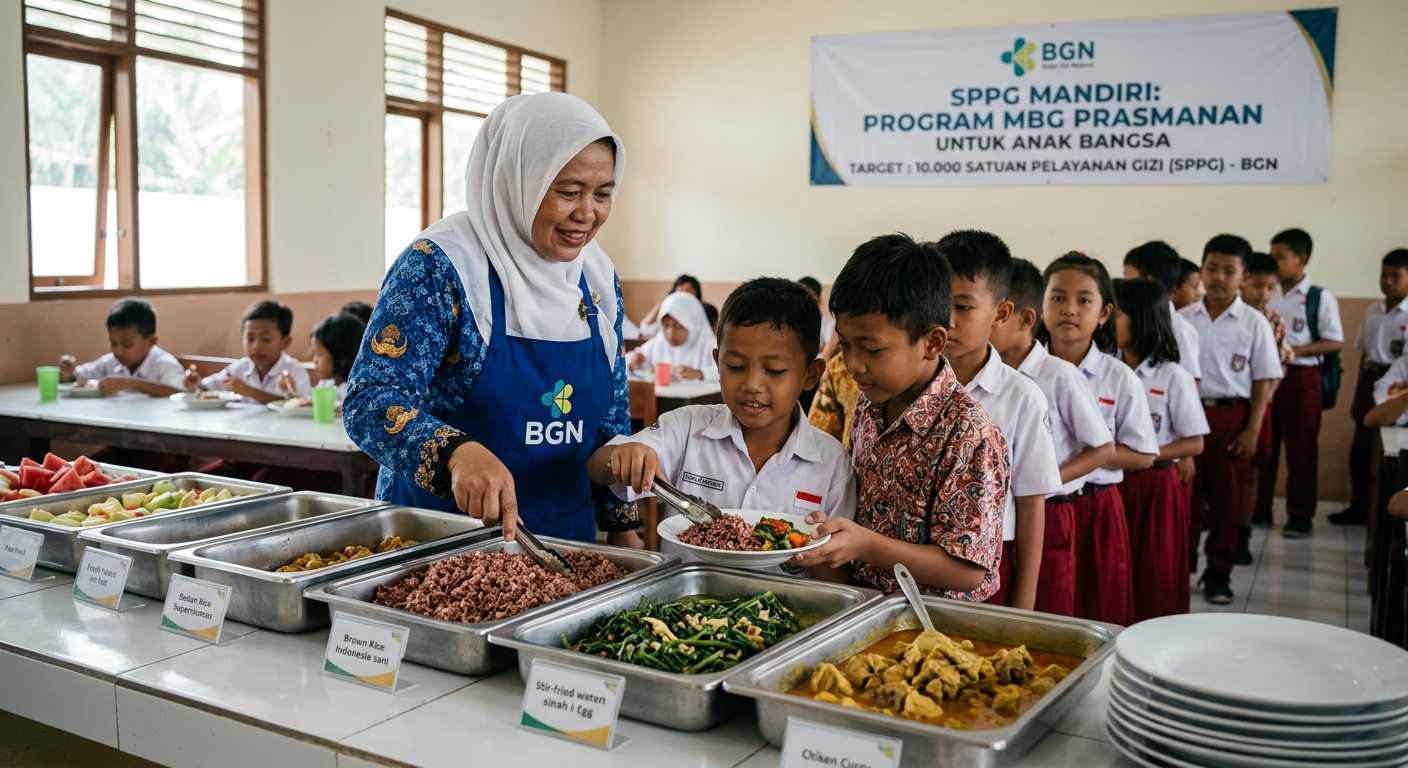 BGN Targetkan 10.000 SPPG Terapkan MBG Prasmanan