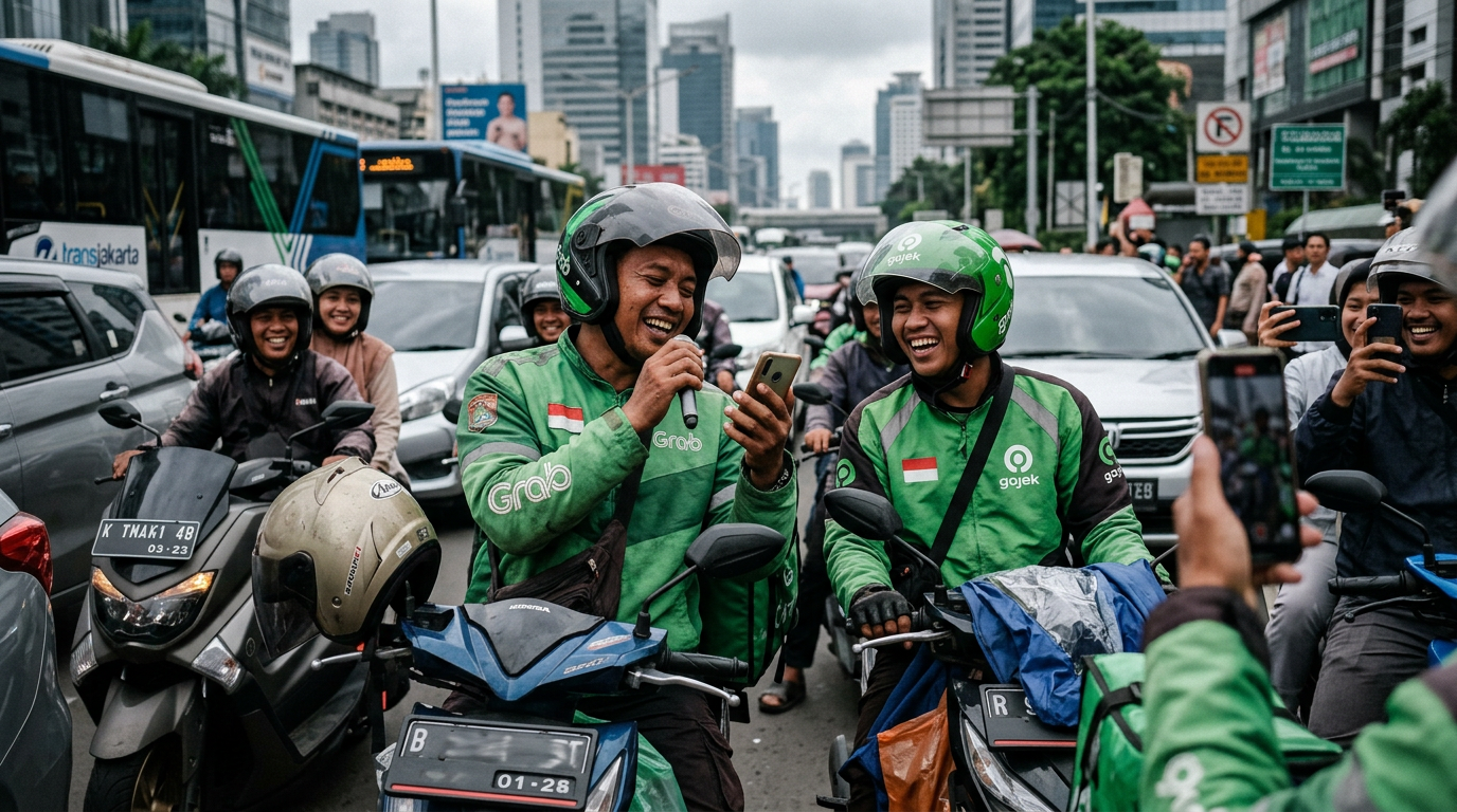 Ojol Viral Nyanyi The Weeknd: Adu Panas Dua Driver Ojol Trending Hari Ini