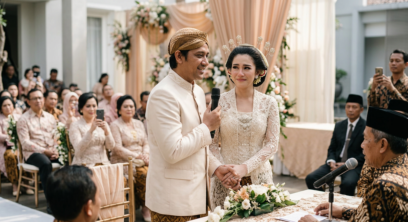 Viral Detik-detik Pernikahan Andre Taulany & Amanda Rigby yang Bikin Heboh Netizen