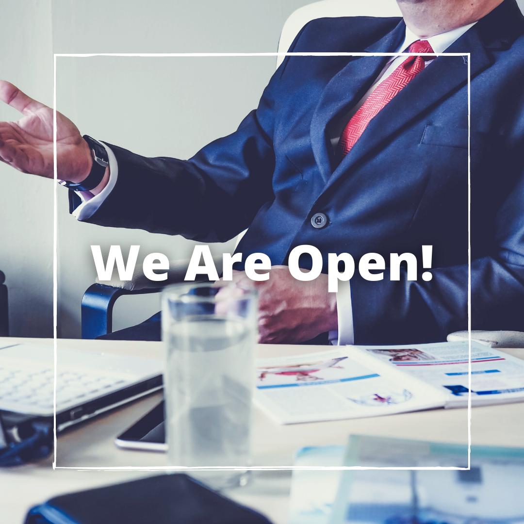 We Are Officially Open! — cover