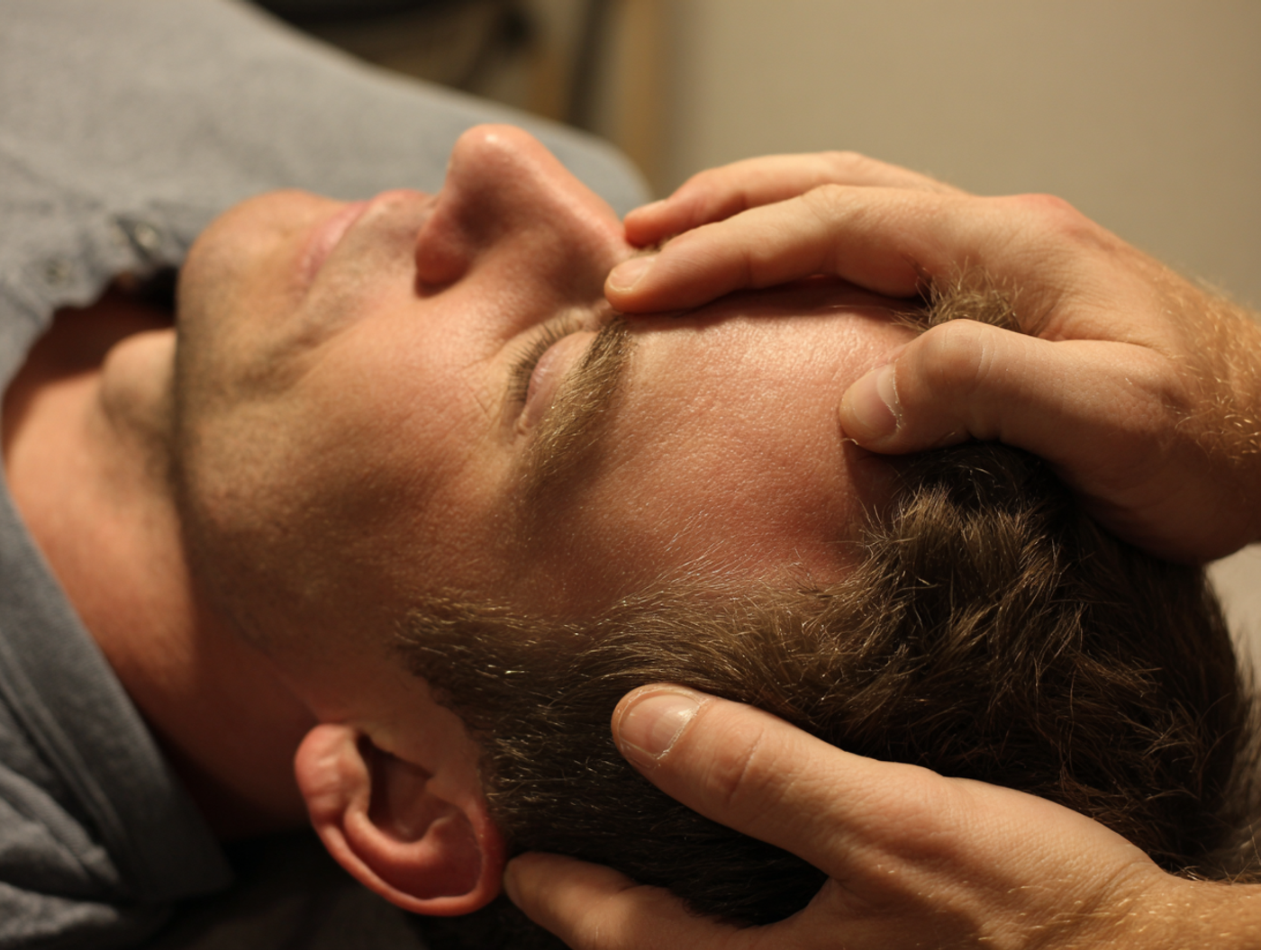 Cranial osteopathy patient