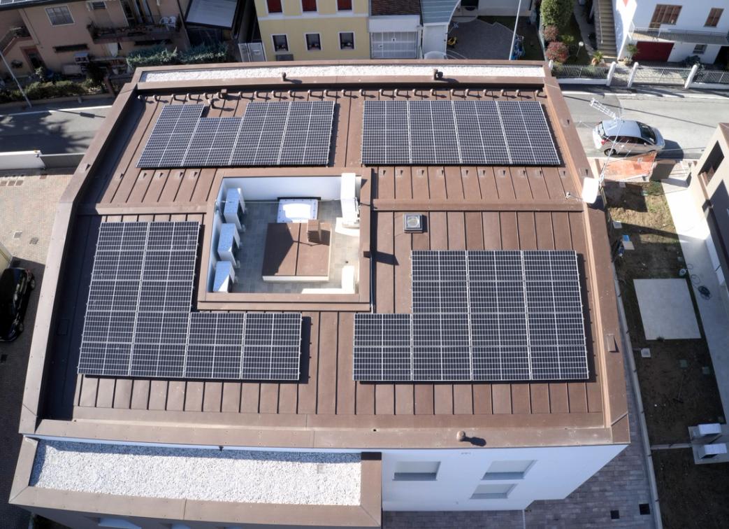 Nuova costruzione Via Pio X Noale (VE) II Fabbricato veduta dall'alto