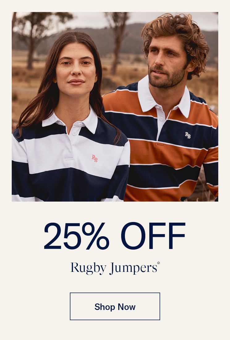 25% off Rugbys*