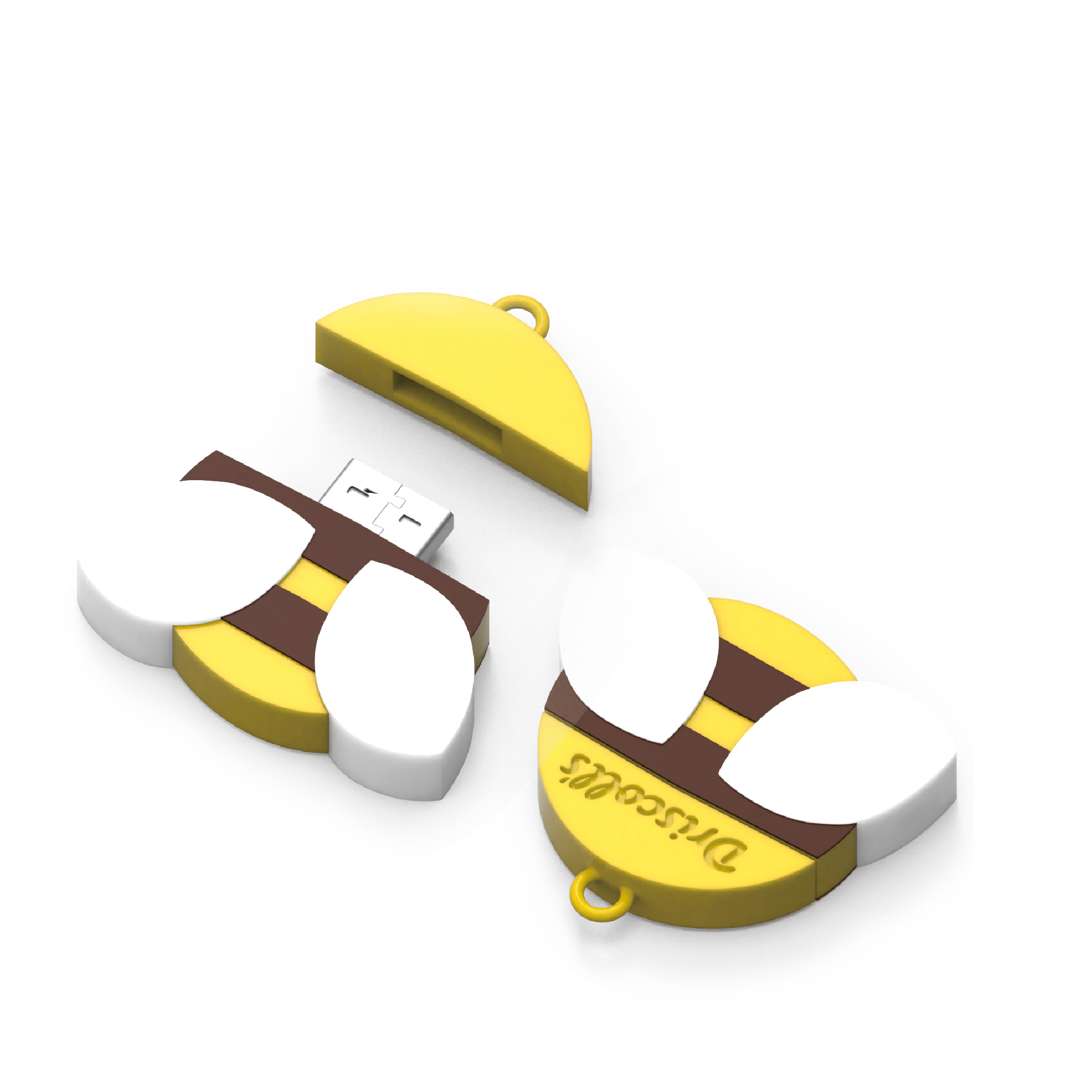 Memoria usb en forma de abeja 