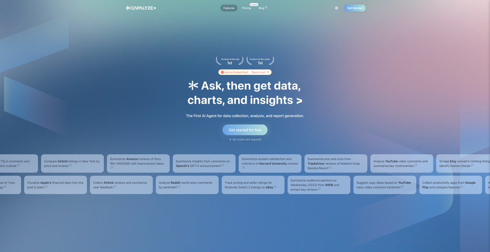 Screenshot of Capalyze