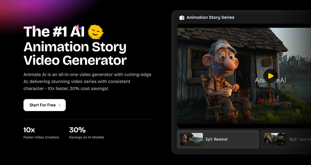 Screenshot of AnimateAI