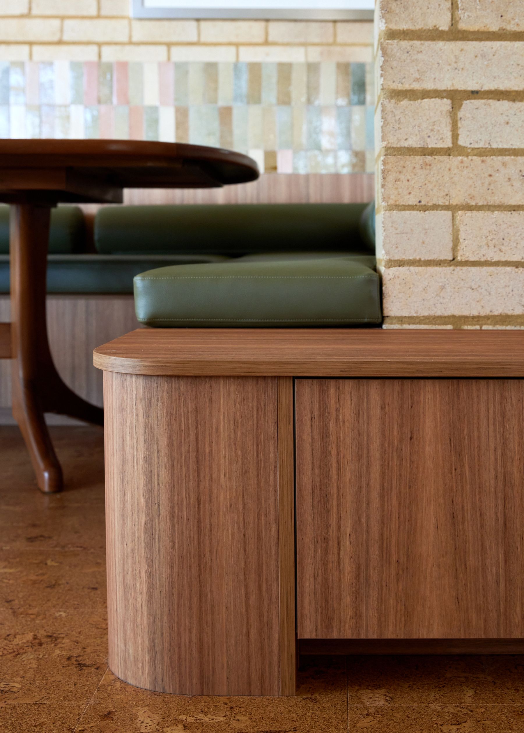 Wooden bench seat