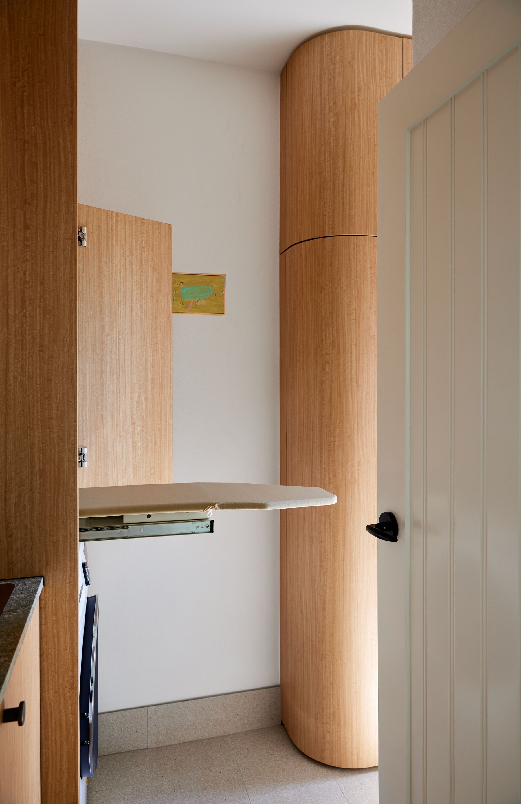 Iron and laundry cupboards
