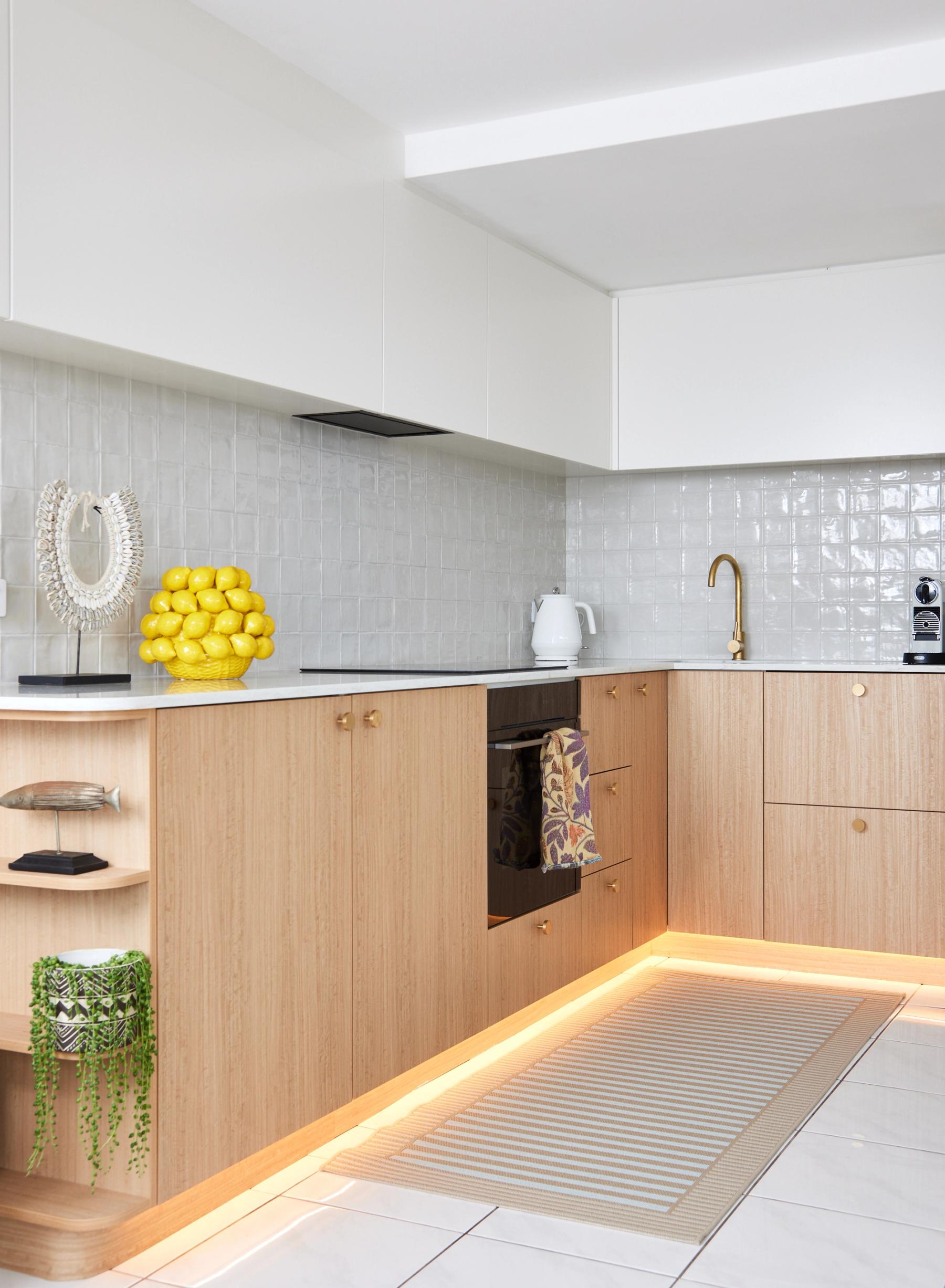 Custom kitchen, integrated to maximise space