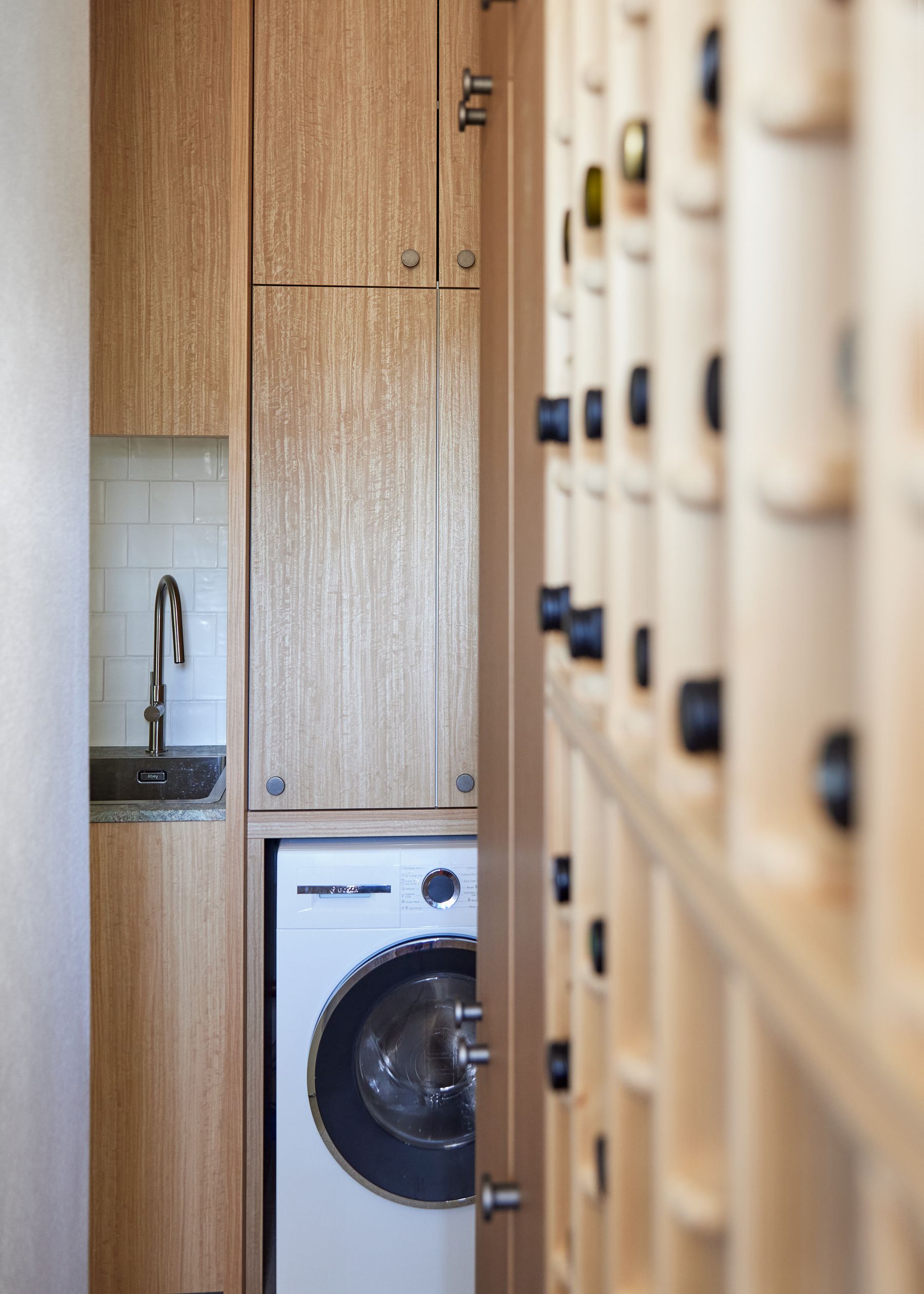 Laundry and wine joinery