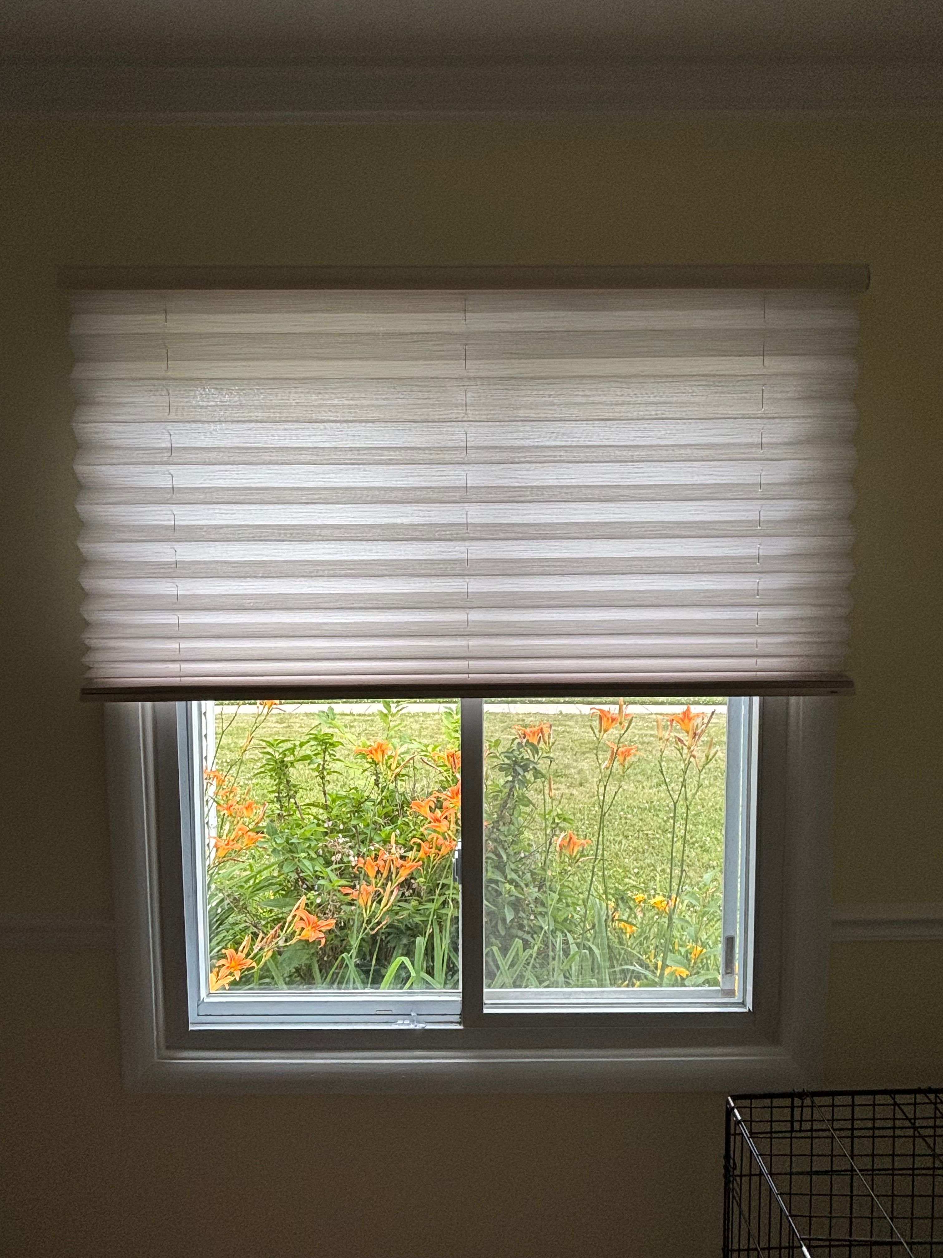 pleated-shades installed in 19057