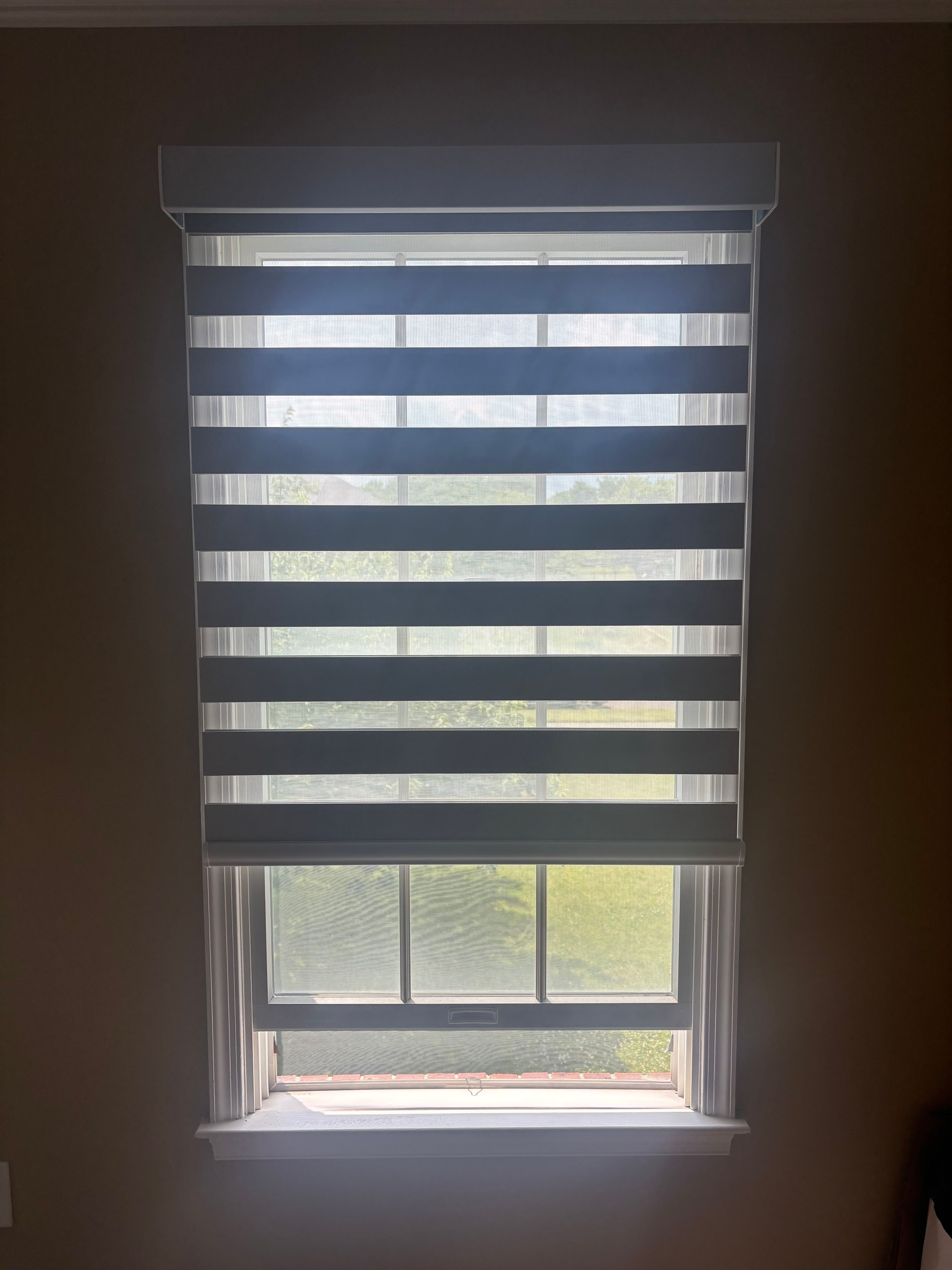 layered-banded-shades installed in 18940