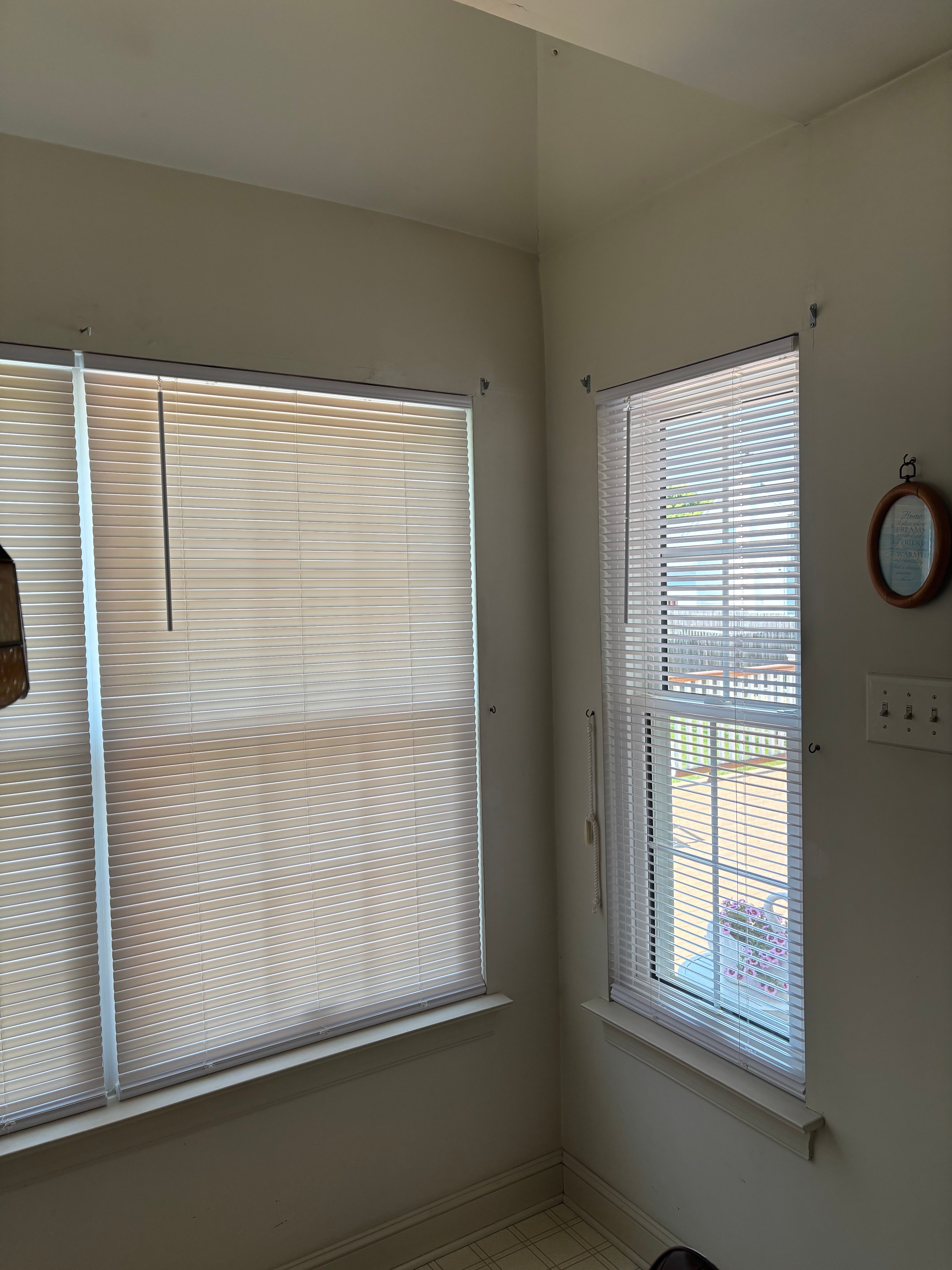 mini-blinds installed in 19020