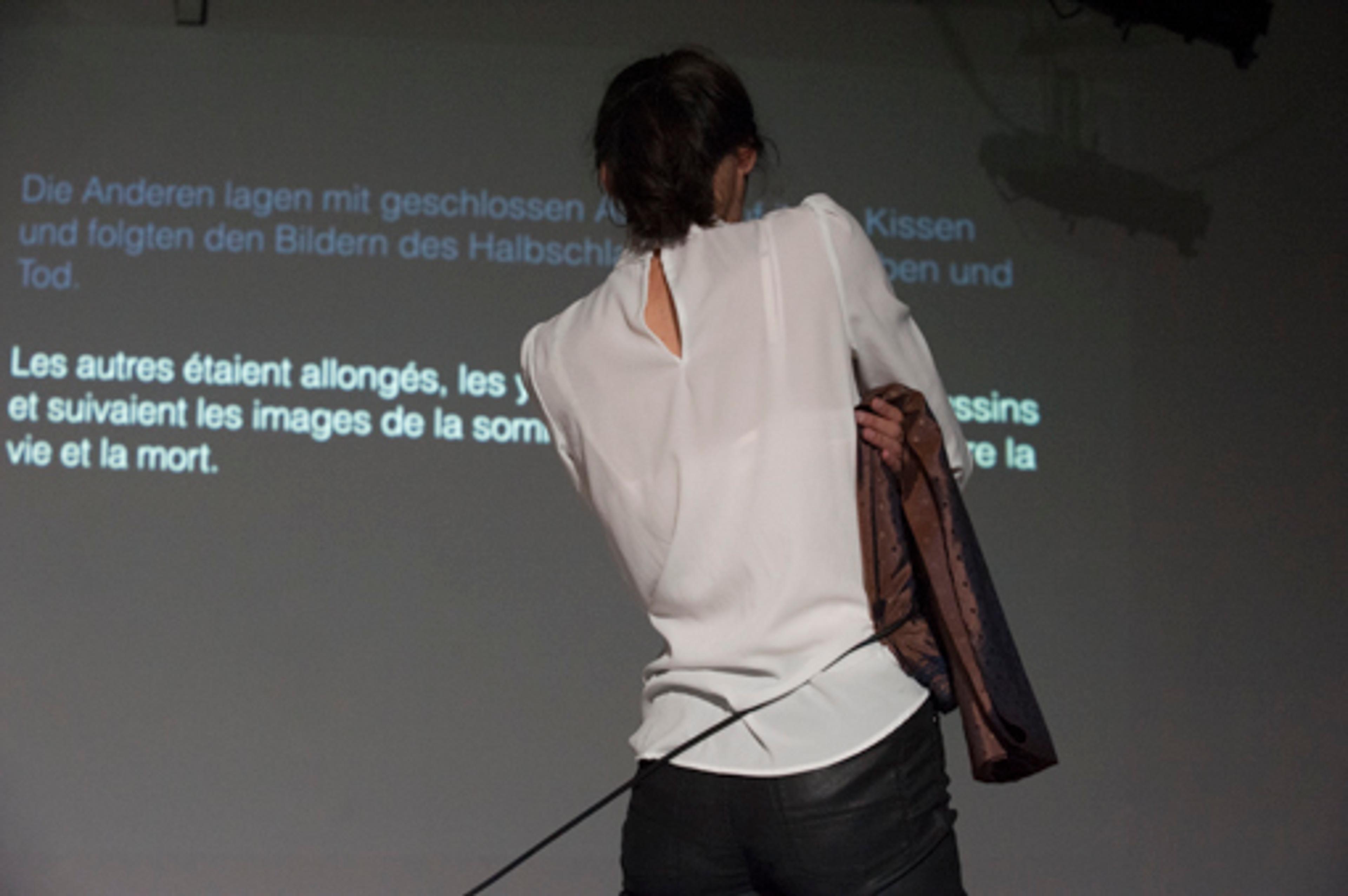 Julia Geröcs, «Kakologie», 2014 / Photo credit: Swiss Performance Art Award 2014