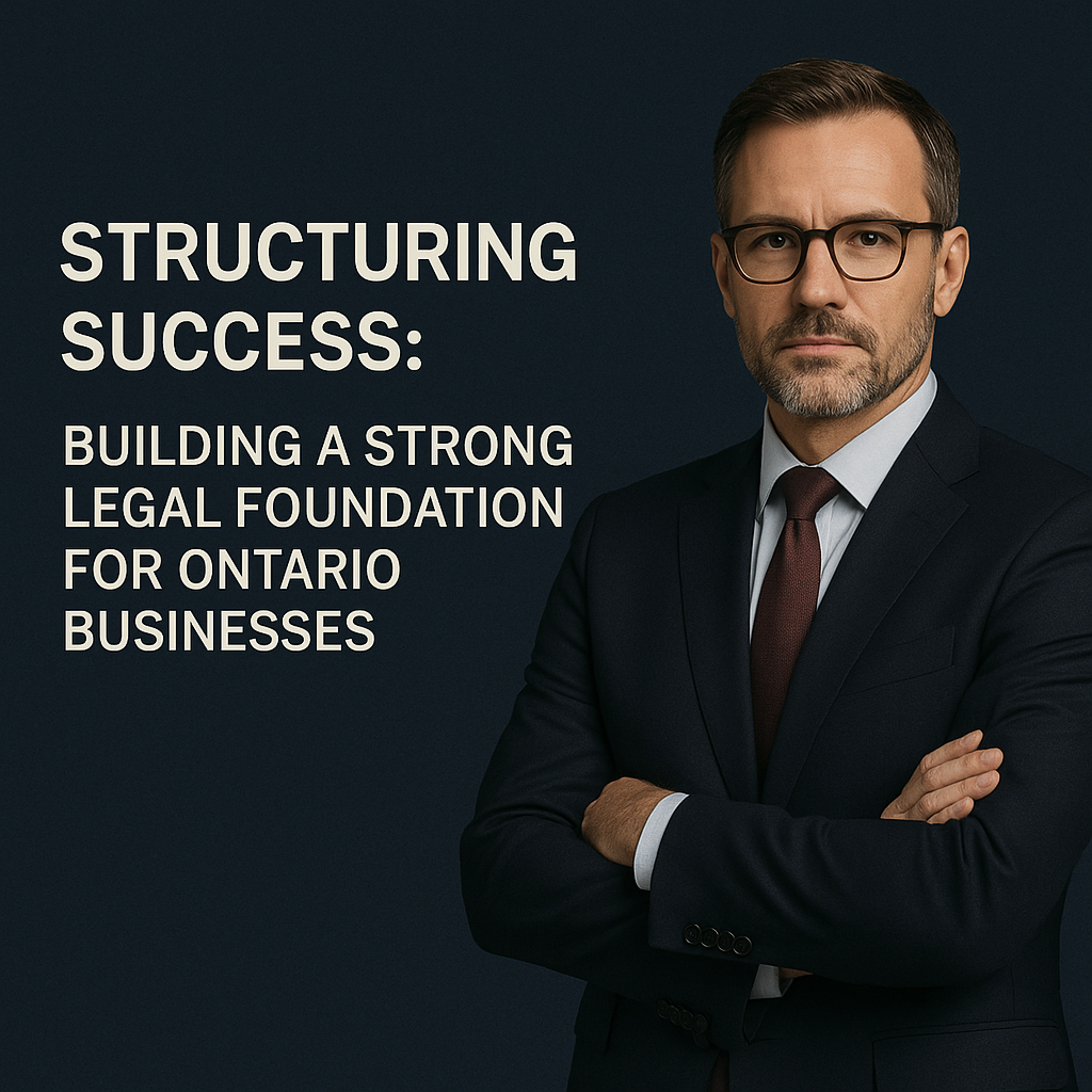 Structuring Success: Building a Strong Legal Foundation for Ontario Businesses