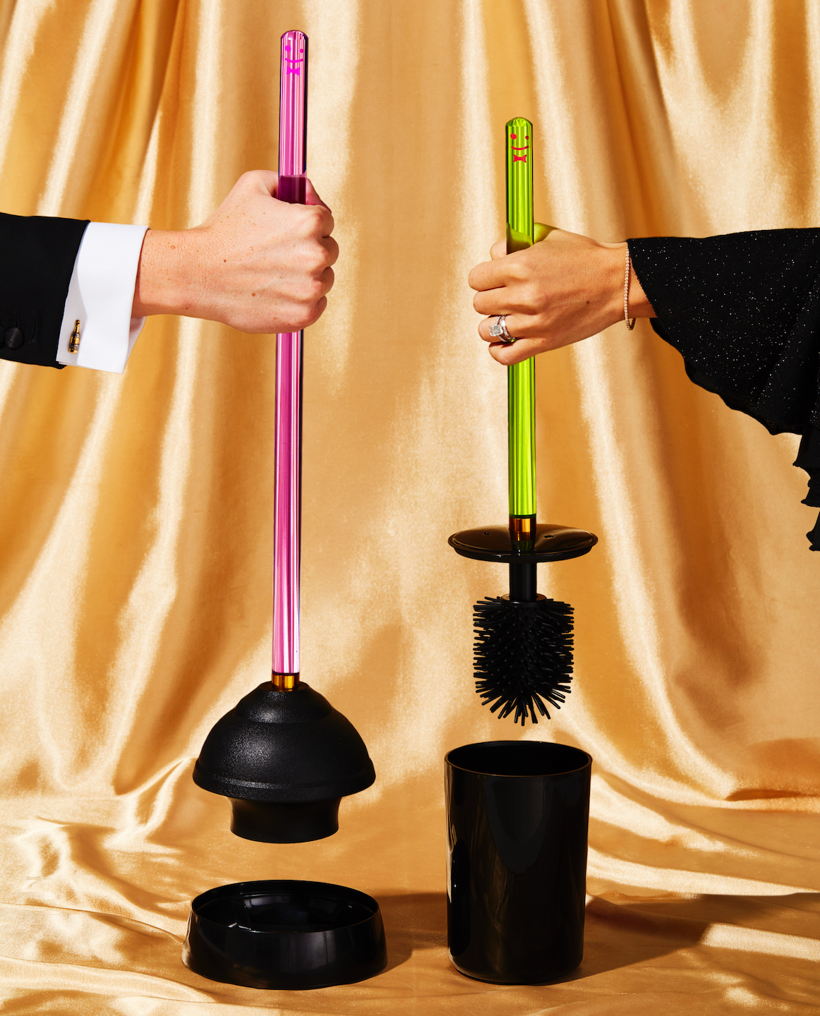 The Plunger_Purple_The Toilet Brush_Green_Lifestyle