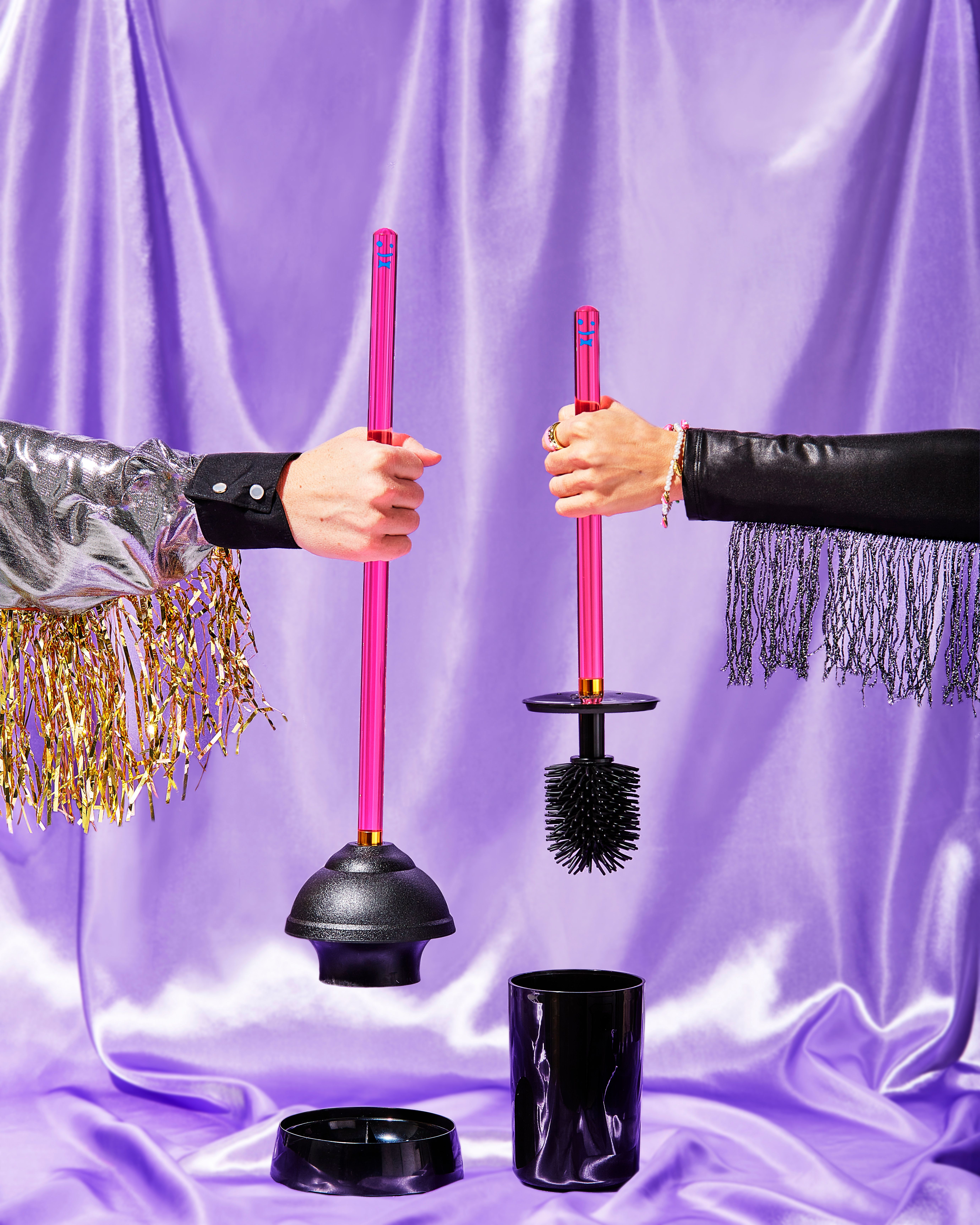 The Toilet Brush Pink Staff