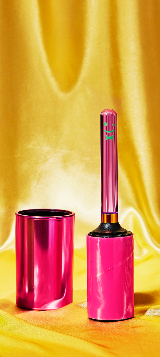 The Lint Roller_Pink_Next to Canister