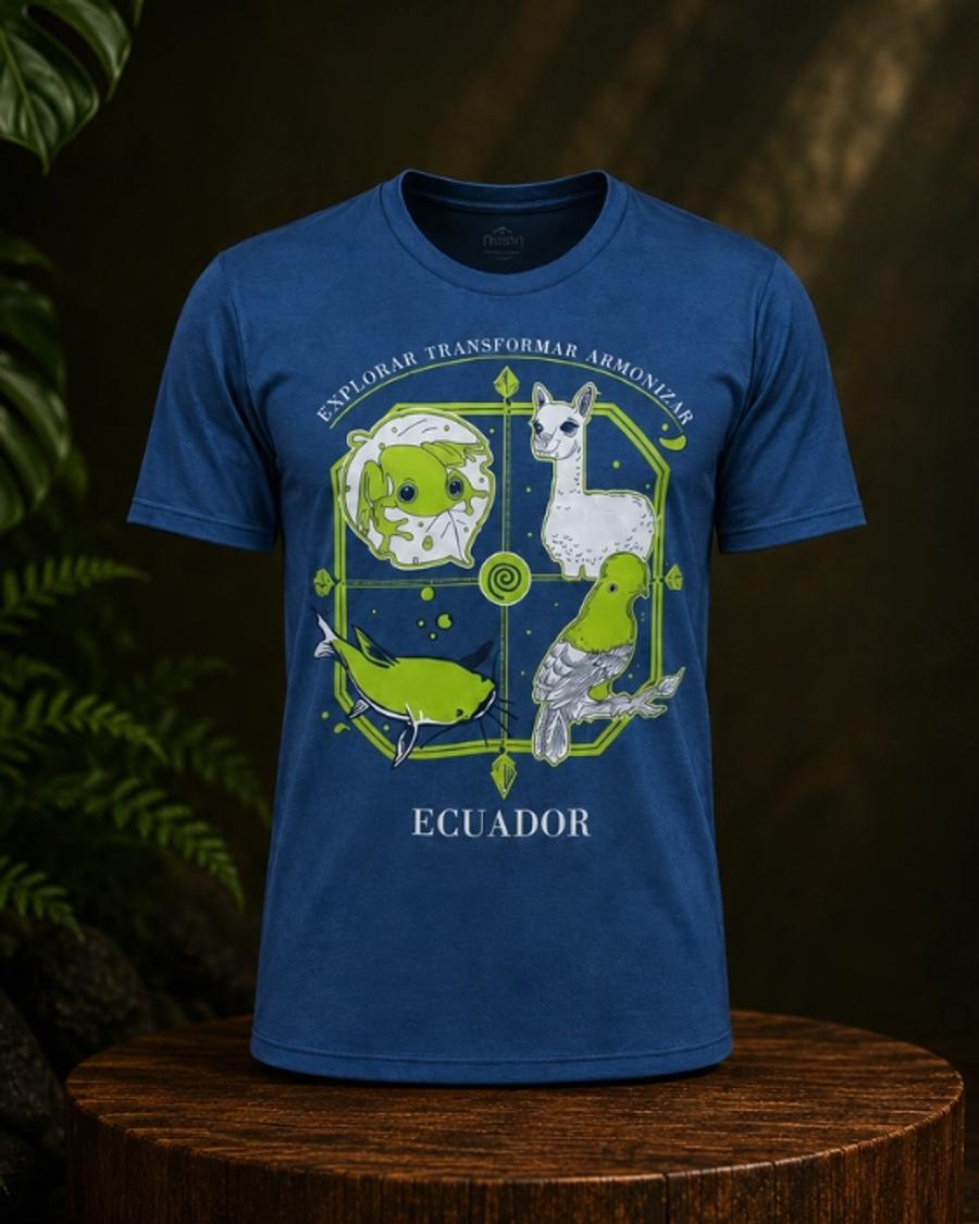 Camiseta Azul Waska Amazonía