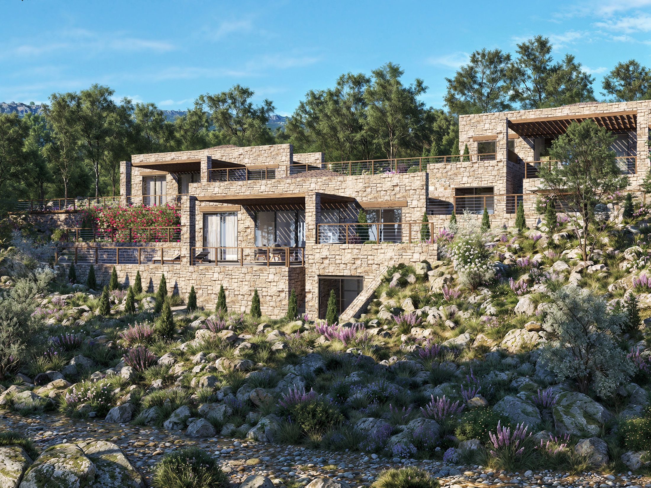 Hillside Stone Villas
