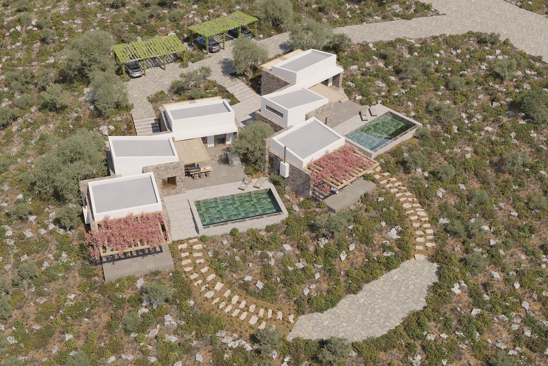 Two Island Houses