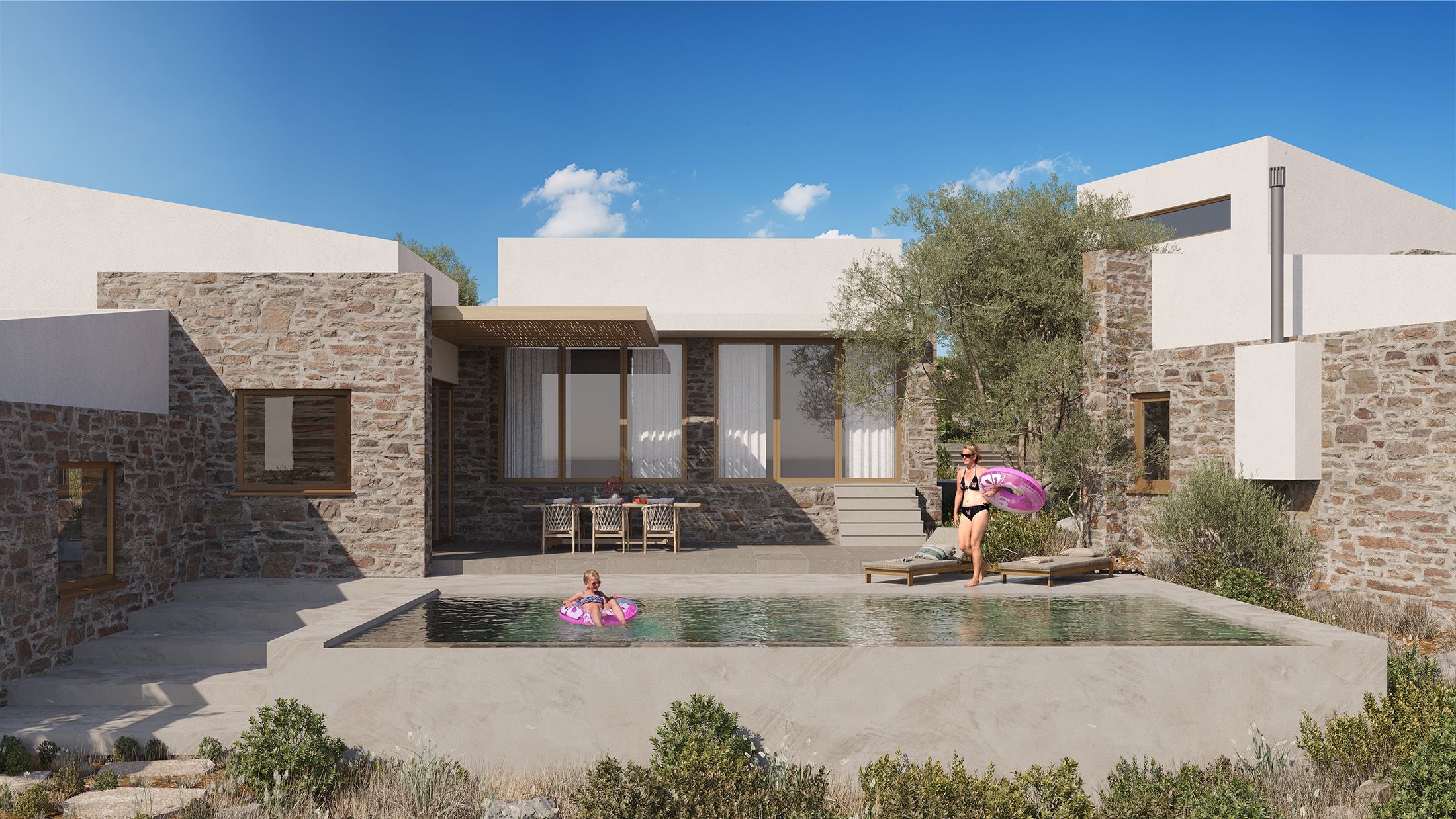 Two Island Houses