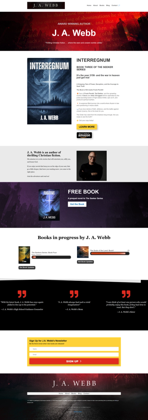 J. A. Webb Original Homepage-screenshot